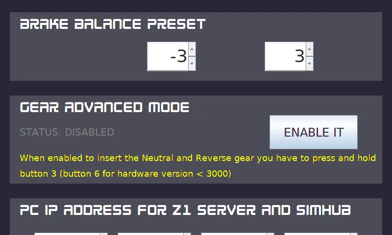 gear advanced mode gear advanced mode